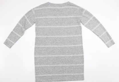 Atmosphere Womens Grey Striped  A-Line  Size 14