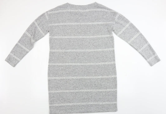 Atmosphere Womens Grey Striped  A-Line  Size 14