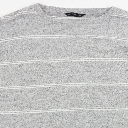 Atmosphere Womens Grey Striped  A-Line  Size 14