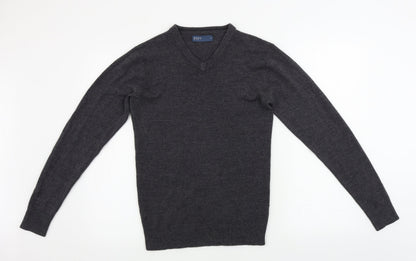 Womens UK Size S Easy Grey Pullover Jumper