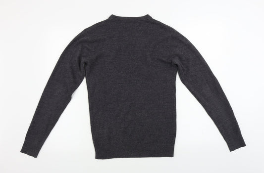 Womens UK Size S Easy Grey Pullover Jumper