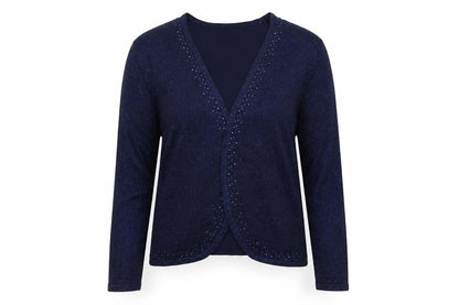 Ronni Nicole  Womens Blue   Cardigan Jumper Size M