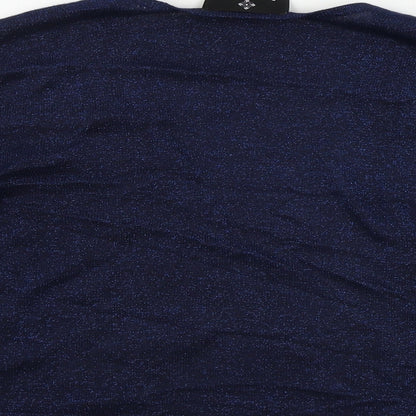 Ronni Nicole  Womens Blue   Cardigan Jumper Size M