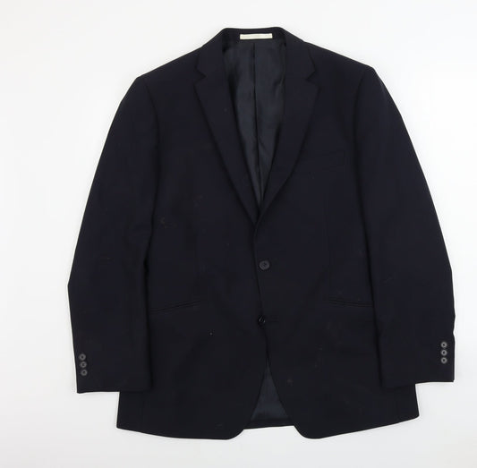 Mens UK Size 42 Burton Regular Blue Suit Jacket