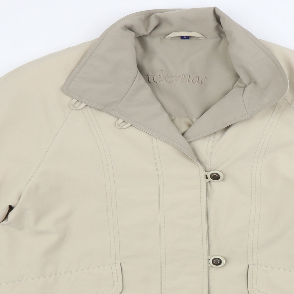 Womens UK Size S TELEMAC Beige Jacket