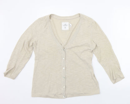 Womens UK Size M H&M Beige Pullover Jumper
