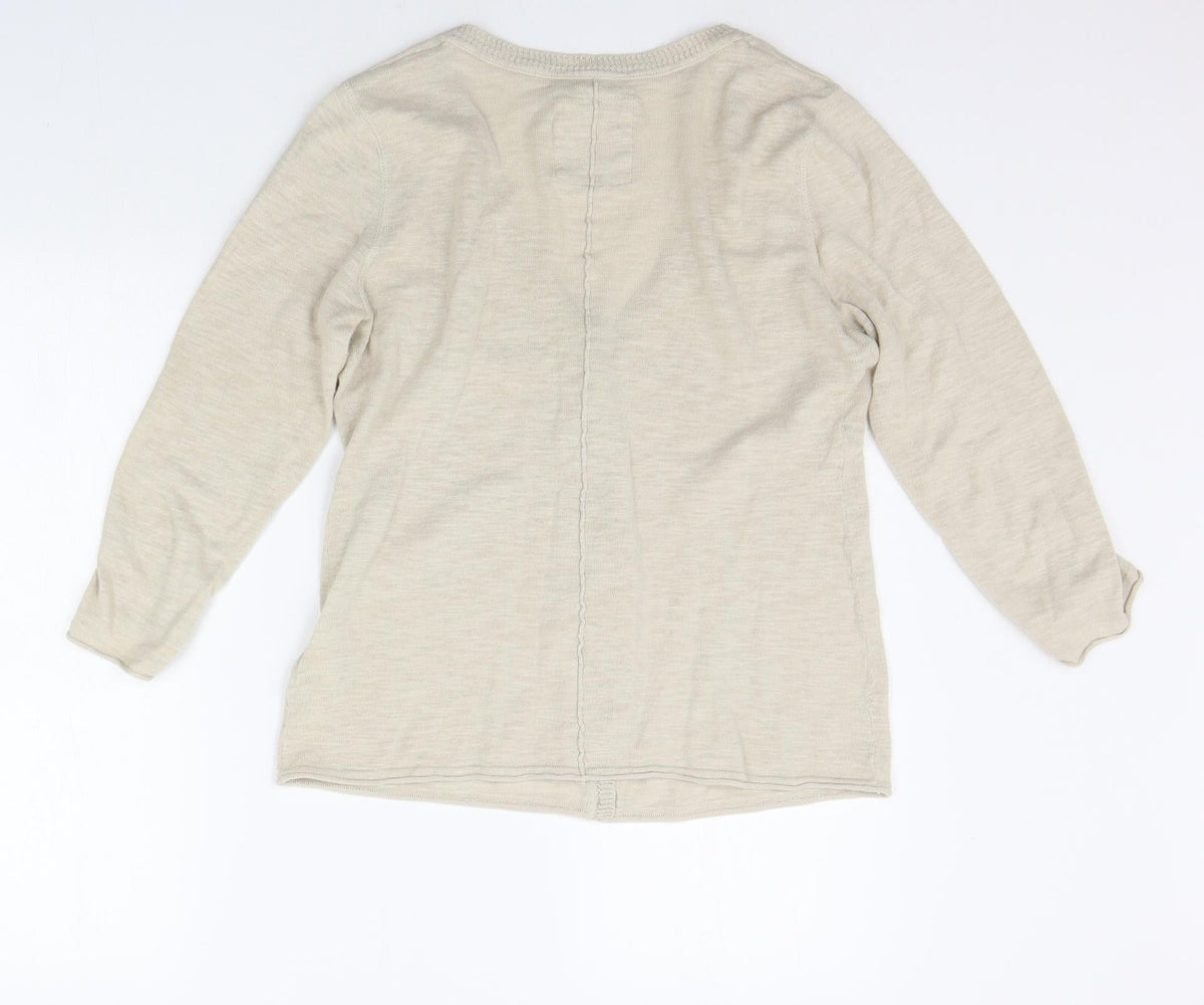 Womens UK Size M H&M Beige Pullover Jumper