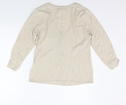 Womens UK Size M H&M Beige Pullover Jumper