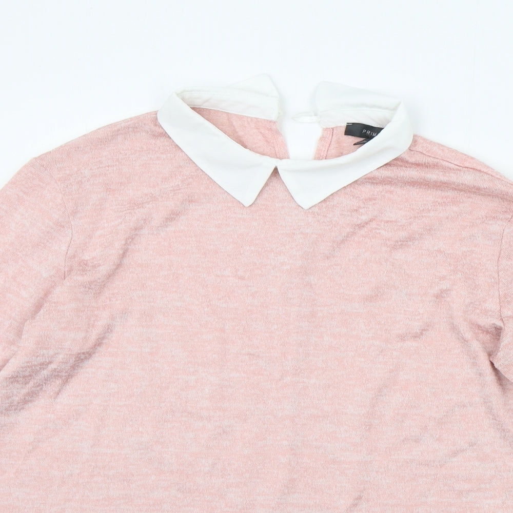 Primark Womens Pink   Pullover Jumper Size S