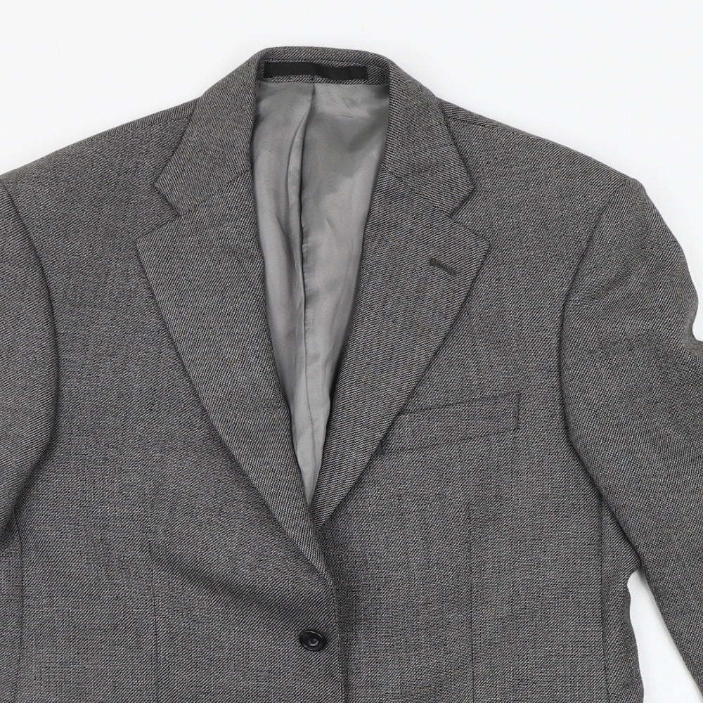 Womens UK Size 10 Marks and Spencer Regular Grey Suit Jacket