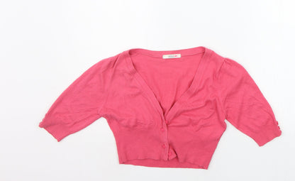 Womens UK Size 8 Marks and Spencer Pink Cardigan Jumper