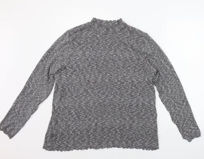Womens UK Size 20 Papaya Grey Pullover Jumper