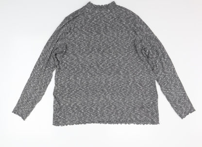Womens UK Size 20 Papaya Grey Pullover Jumper