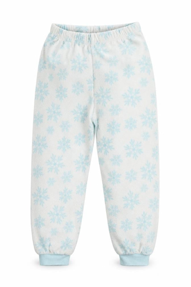 Primark Girls White Geometric  Top Pyjama Pants Size 4-5 Years  - STARS