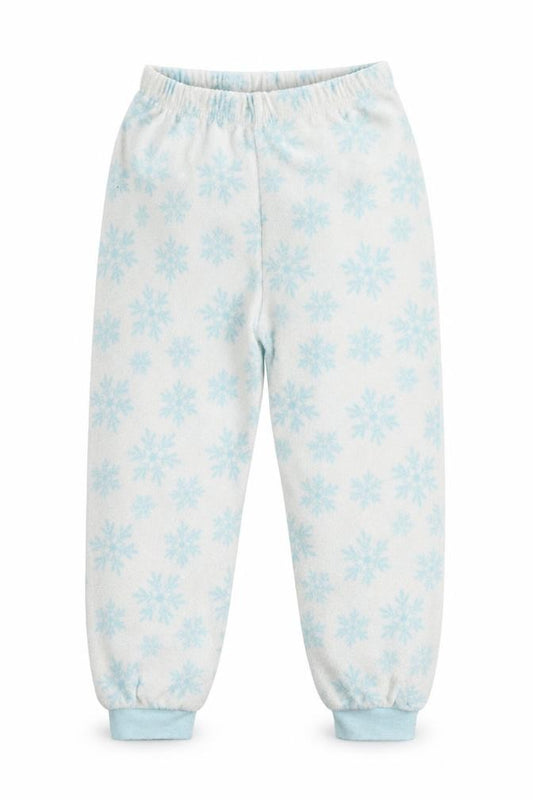 Primark Girls White Geometric  Top Pyjama Pants Size 4-5 Years  - STARS