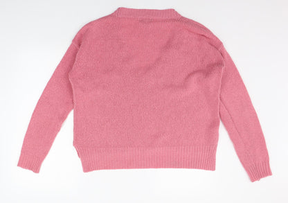 Womens UK Size 12 NEXT Pink Pullover Jumper