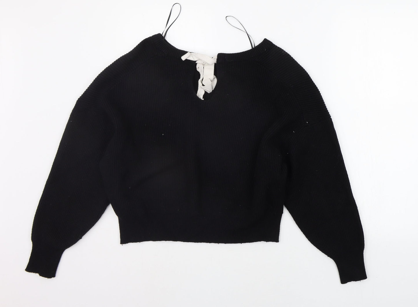Womens UK Size M Zara Black Pullover Jumper