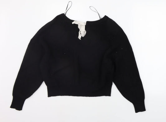 Womens UK Size M Zara Black Pullover Jumper