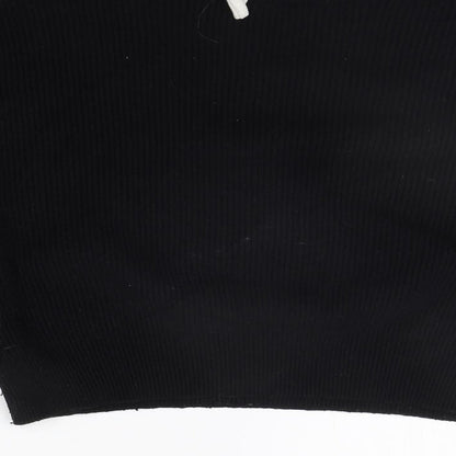 Womens UK Size M Zara Black Pullover Jumper