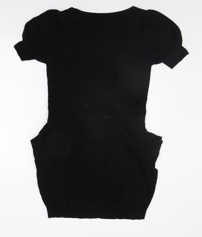 Womens UK Size 14 Warehouse Black Pullover Jumper