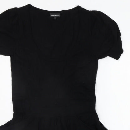 Womens UK Size 14 Warehouse Black Pullover Jumper