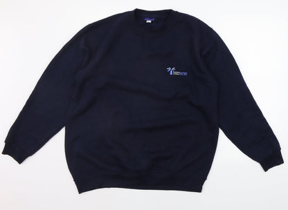 Uneek Mens Blue   Pullover Jumper Size L