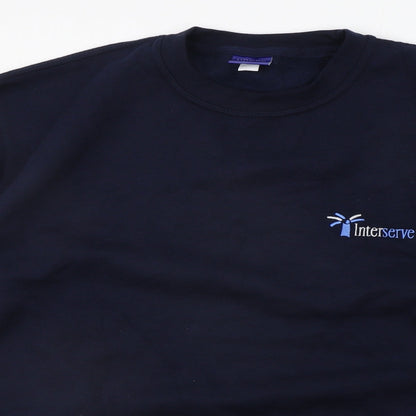 Uneek Mens Blue   Pullover Jumper Size L