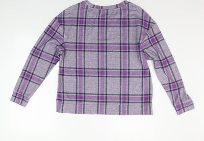 Womens UK Size 12 Marks and Spencer Purple Pullover Jumper