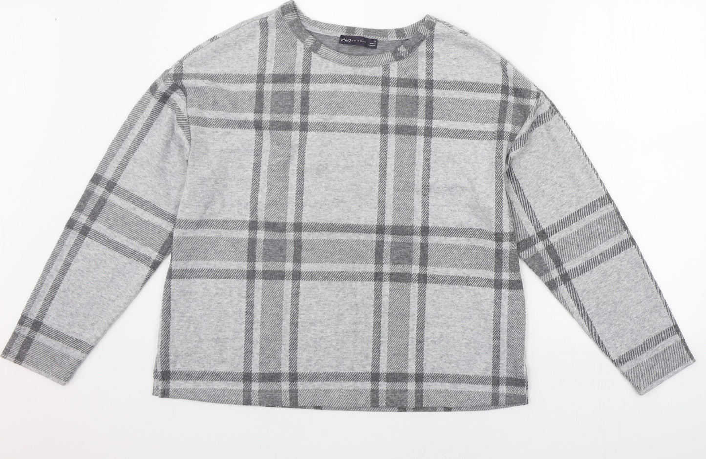 Womens UK Size 14 Marks and Spencer Grey Pullover Jumper