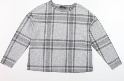 Womens UK Size 14 Marks and Spencer Grey Pullover Jumper