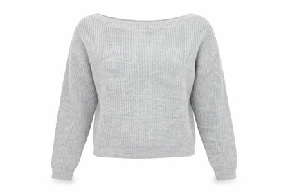 pretylittlething Womens Grey   Pullover Jumper Size 6
