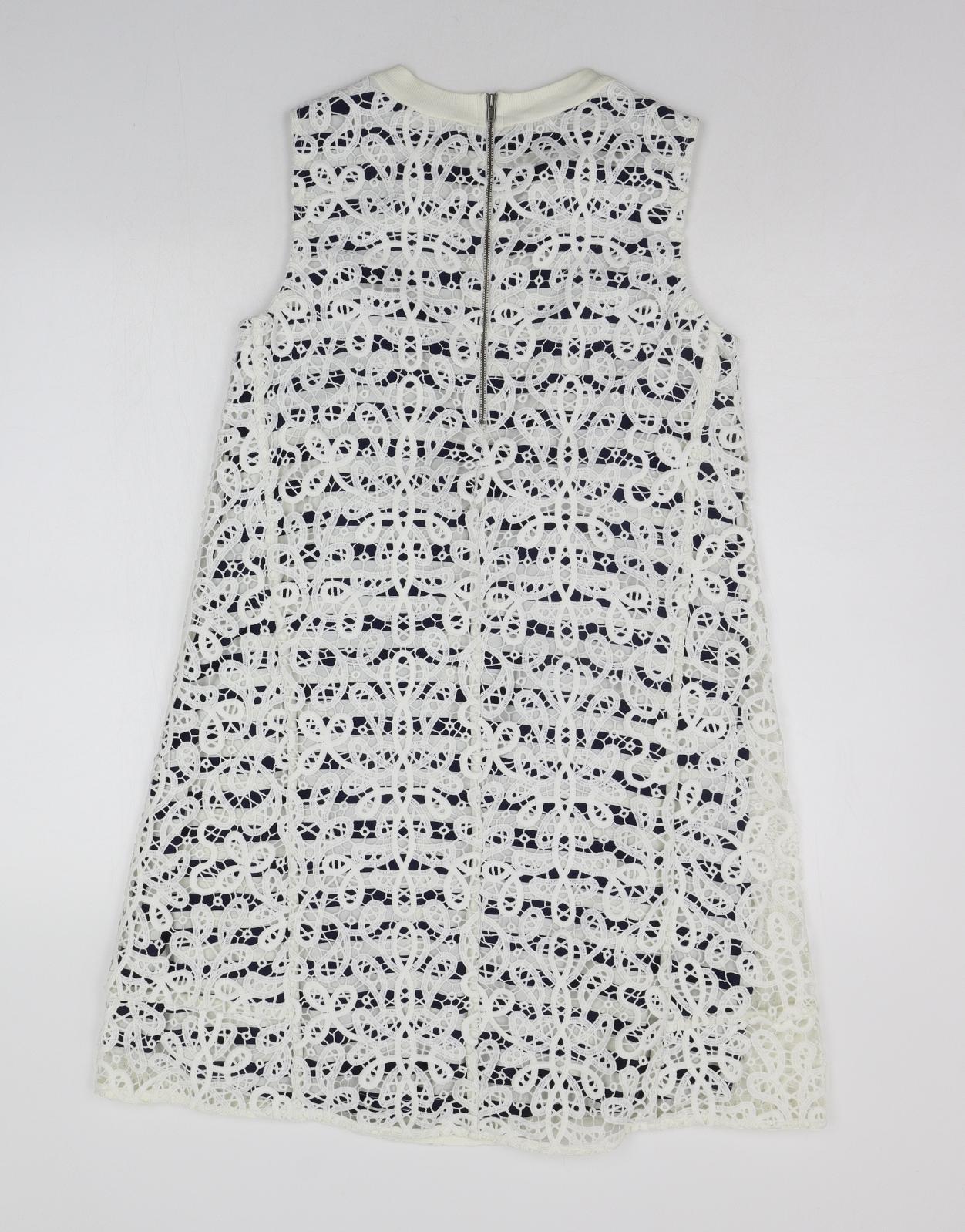 NEXT Womens Blue Striped  A-Line  Size 8