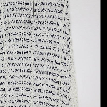 NEXT Womens Blue Striped  A-Line  Size 8