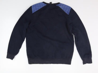 H&M Mens Black   Pullover Jumper Size M