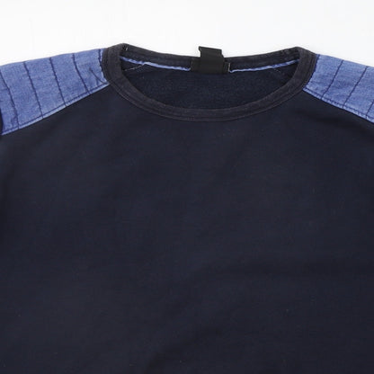 H&M Mens Black   Pullover Jumper Size M