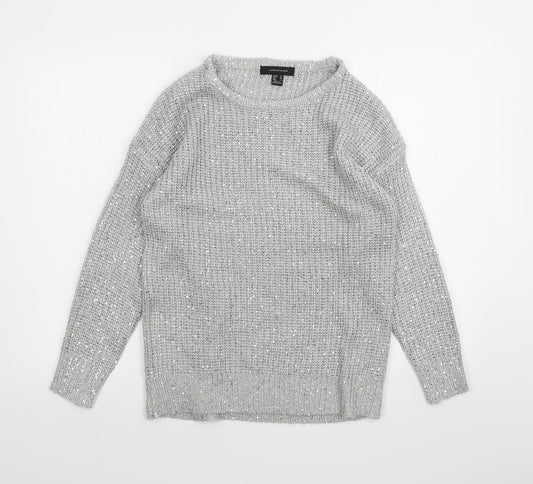 Womens UK Size 10 Atmosphere Grey Pullover Jumper