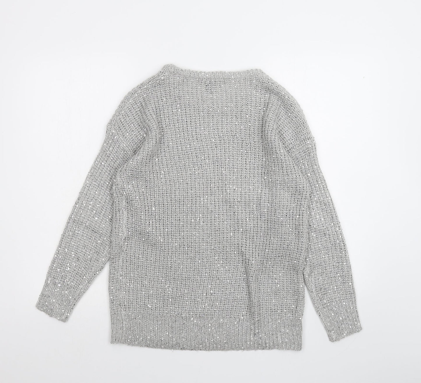 Womens UK Size 10 Atmosphere Grey Pullover Jumper