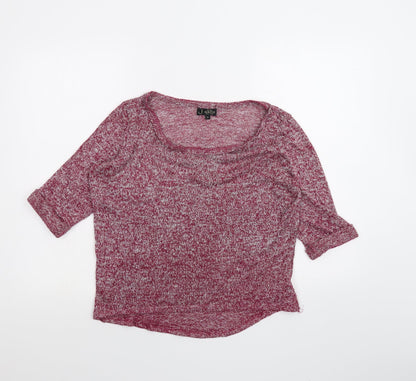Womens UK Size 14 New Look Red Basic T-Shirt