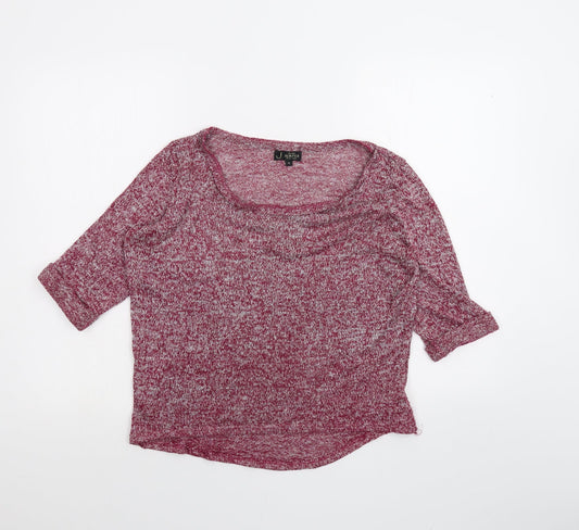 Womens UK Size 14 New Look Red Basic T-Shirt