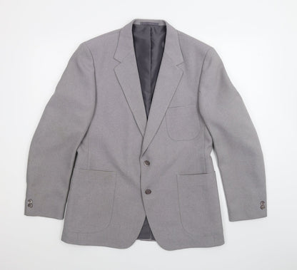 Mens UK Size 40 Preworn Regular Grey Suit Jacket