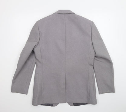 Mens UK Size 40 Preworn Regular Grey Suit Jacket