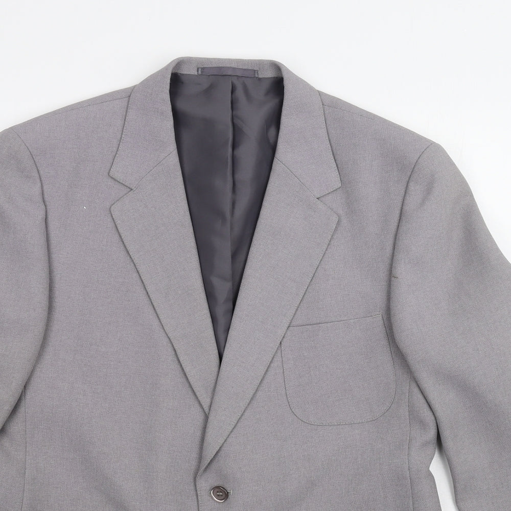 Mens UK Size 40 Preworn Regular Grey Suit Jacket
