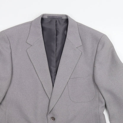 Mens UK Size 40 Preworn Regular Grey Suit Jacket