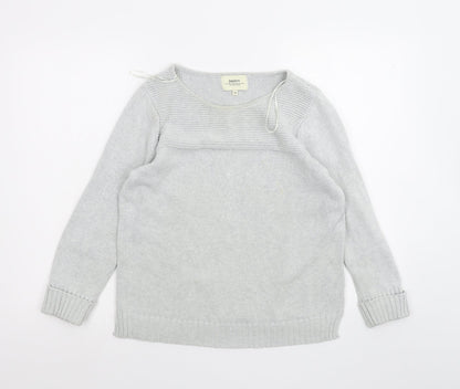 Womens UK Size 14 Papaya Grey Pullover Jumper