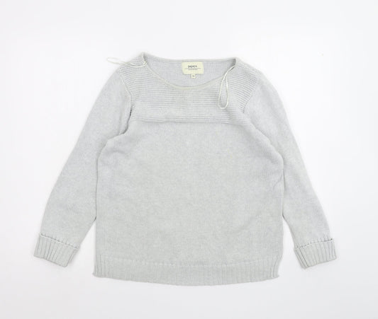 Womens UK Size 14 Papaya Grey Pullover Jumper