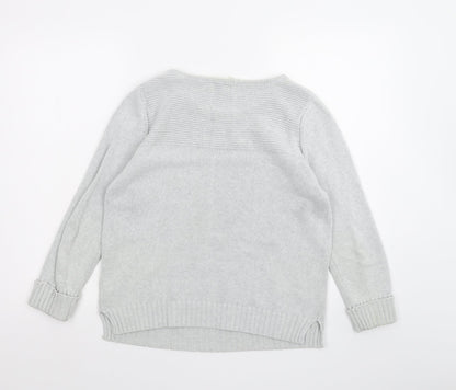 Womens UK Size 14 Papaya Grey Pullover Jumper