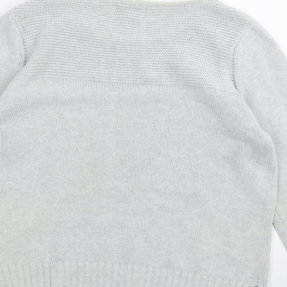 Womens UK Size 14 Papaya Grey Pullover Jumper