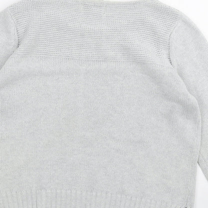 Womens UK Size 14 Papaya Grey Pullover Jumper