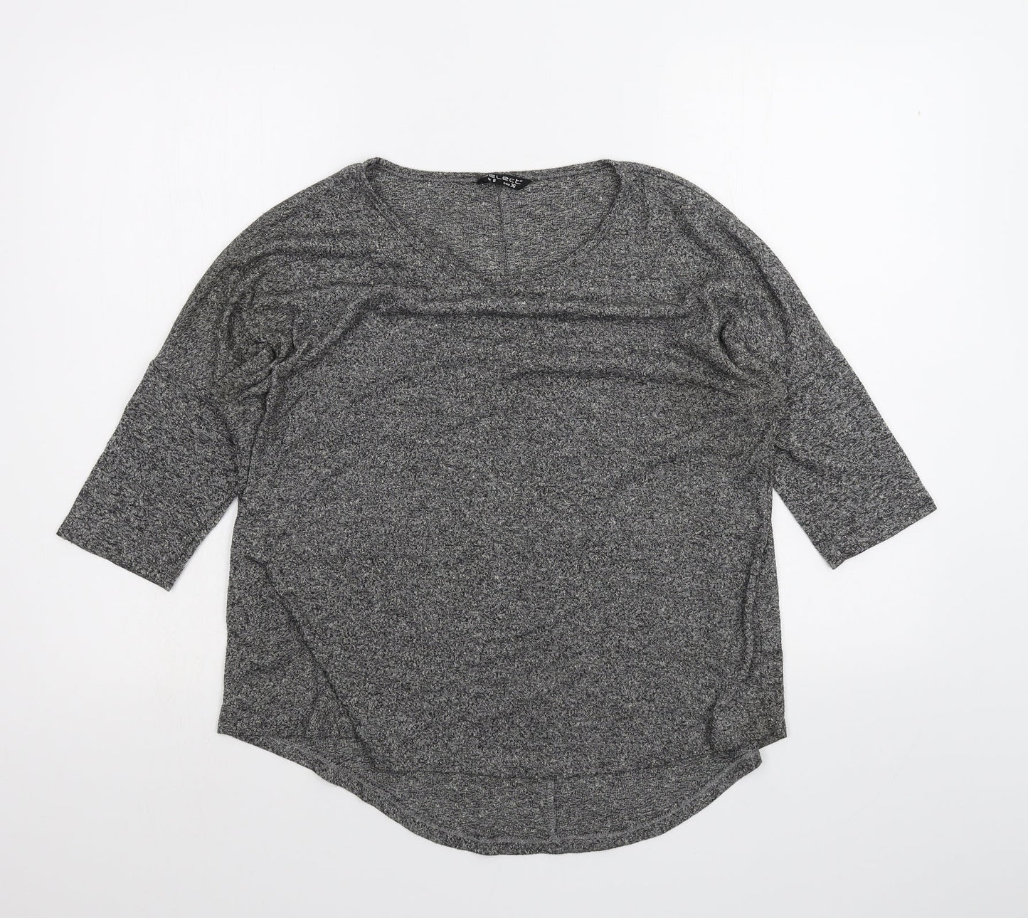Womens UK Size 8 Select Grey Basic T-Shirt