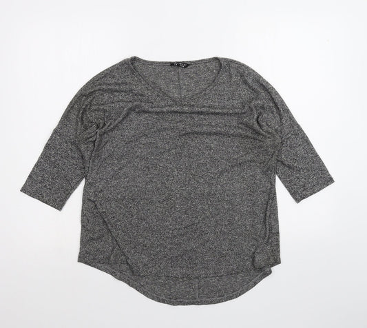 Womens UK Size 8 Select Grey Basic T-Shirt